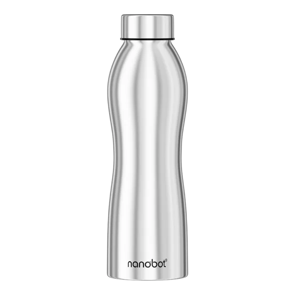 Nanobot Stainless Steel 1000ML Watter Bottle (ACE) 1000 ml Bottle  (Silver, Steel)