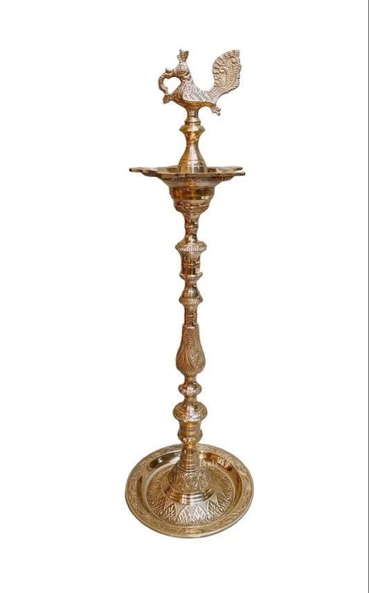 Brass Mahabharat  Diya Brass Oil Lamp