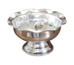 Silver Plated Chandan Pyala New for Gifting,Return Gifting,Occasionally Gifting,Utility Gifting,Every Occasion for Festival | Round Silver Pooja Bowl, Pattern : Carved