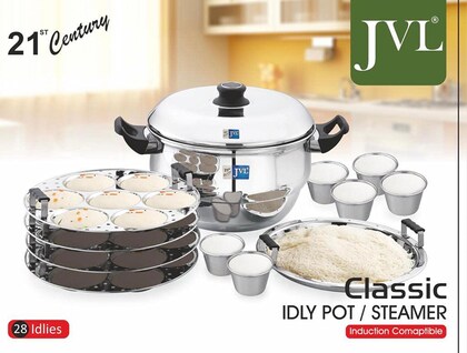 JVL Stainless Stell Idly Pot Maker