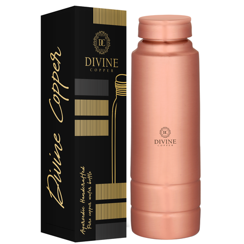 Divine Copper Water Bottle - King Plain 1000ML