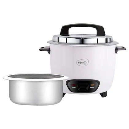 Pigeon Electric Joy Unlimited Deluxe White Rice Cooker 1.8 L