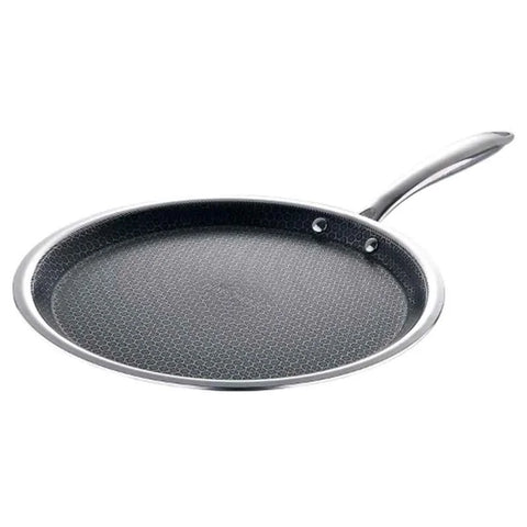 Bergner Hitech Prism 30cm Silver Non Stick Stainless Steel Tawa, BG-31161-MM