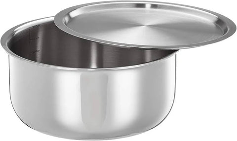 Solitaire Triply Stainless Steel Tope with Lid, 20cm - Induction Base