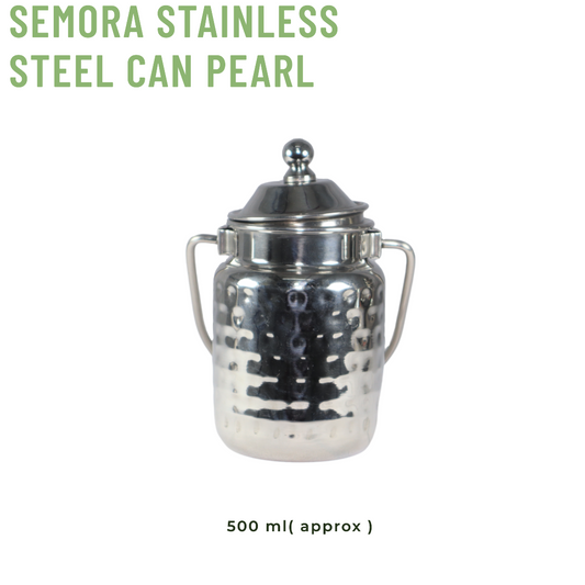 Semora Stainless Steel Can 500ml Pearl: Sleek and Stylish Beverage Container for On-the-Go Refreshment