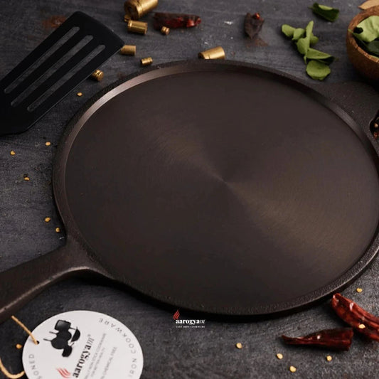 Aarogyam Cast Iron LONG HANDLE TAWA 11 Inch