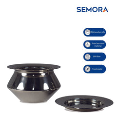 SEMORA SS Handi No.1 with Lid | Durable Stainless Steel Container