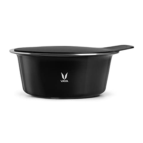 Vaya HauteCase with Stack Lid - Vacuum Insulated Stainless Steel Casserole, 2000 ml, Sable Black