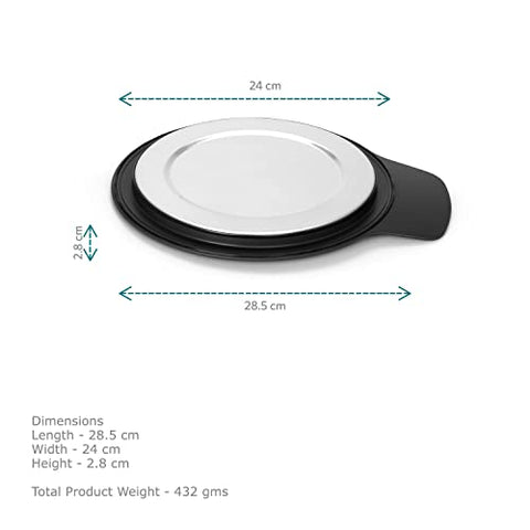 Vaya HauteCase with Stack Lid - Vacuum Insulated Stainless Steel Casserole, 2000 ml, Sable Black