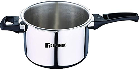 Bergner Argent Elements Triply Stainless Steel UnPressure Cooker with Outer Lid, 3.5 litres, Silver