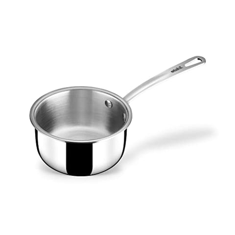 Stahl Stainless Steel Tea Pan | Triply Saucepan with Lid | Milk Pan 1L | Gas & Induction Base Sauce Pan | Artisan 4214, Dia 14cm