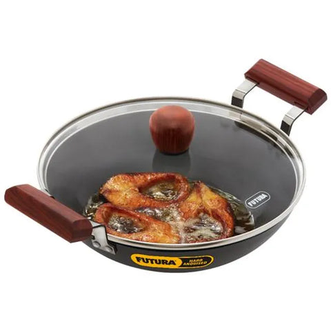 Hawkins Futura Nonstick Deep-Fry Pan 2.5L, 26cm, 3.25 mm with Glass lid