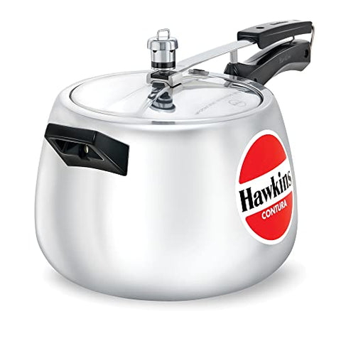 Hawkins HC65 Contura 6.5-Liter Pressure Cooker, Small, Aluminum