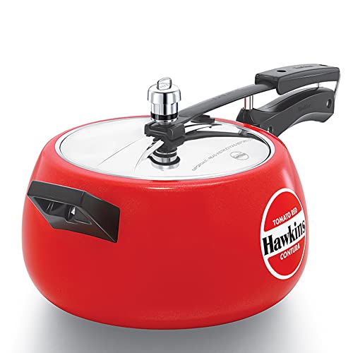 Hawkins CTR50 Pressure Cooker, 5 L, Red