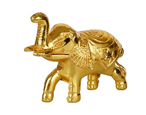 Haldi Kumkum Holder in Elephant Shaped | Gold Plated Elephant Kumkum Dabbi