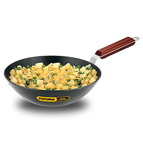 Futura Hard Anodised Flat Bottom Deep-Fry Pan 2.5 Litre L20