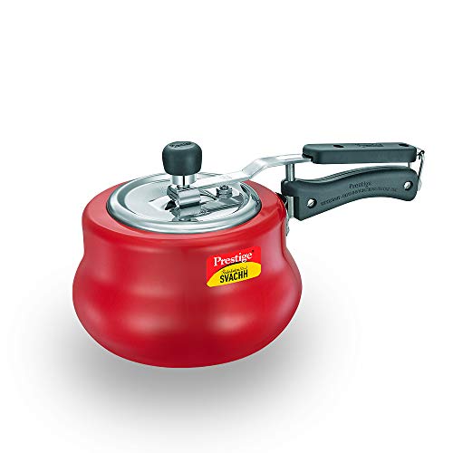 Prestige Svachh, 10752, 3 L, Nakshatra Duo Red Handi, with deep lid for Spillage Control