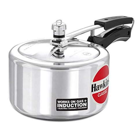Hawkins HC30 Contura 3-Liter Pressure Cooker, Small, Aluminum