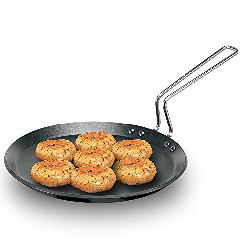 Futura Non-Stick Griddle, 10" With Stainless Steel Handle, Black