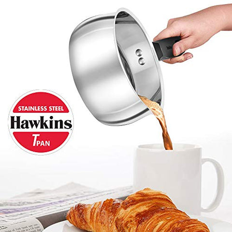 HAWKINS Stainless Steel Tpan 1 Litre Without Lid, Silver (SST10)