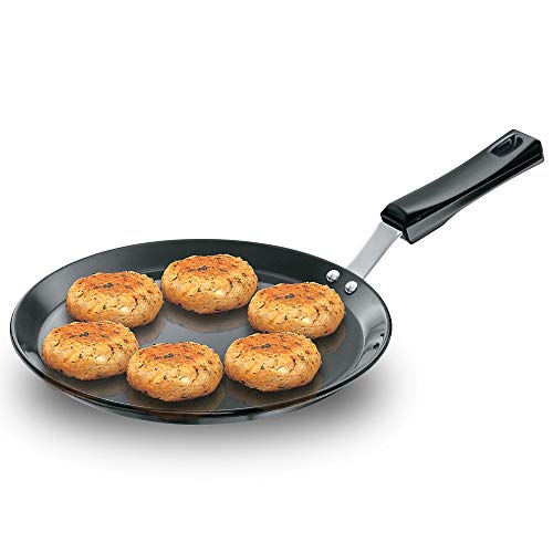 Futura Anodised Griddle, 10-inch Plastic Handle, Black