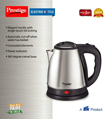 Prestige Litres Electric Kettle (PKOSS Silver - Main Image
