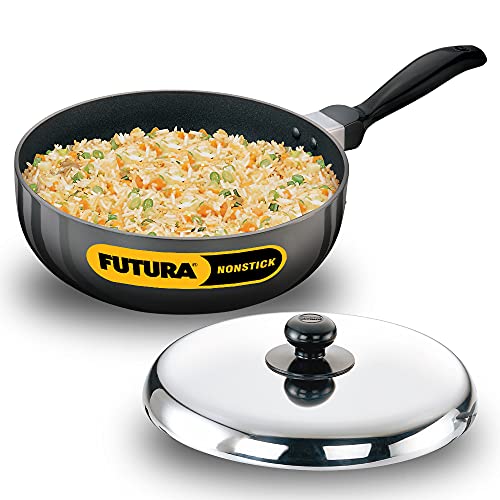 Futura Non Stick 9-Inch All Purpose Frying Pan with Stainless Steel Lid, 2.5-Liter