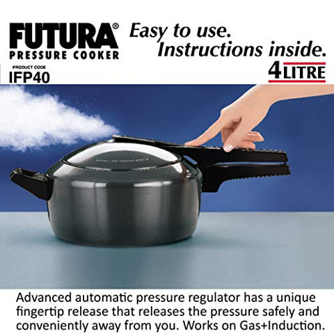 FUTURA PRESSURE COOKER, 4 Liter, GRAY