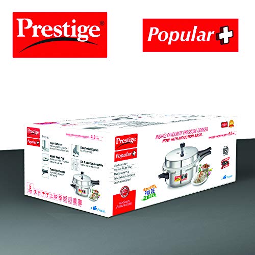 Prestige 10211 Popular Plus Induction Base Junior Deep Pan, 4.1 Litres