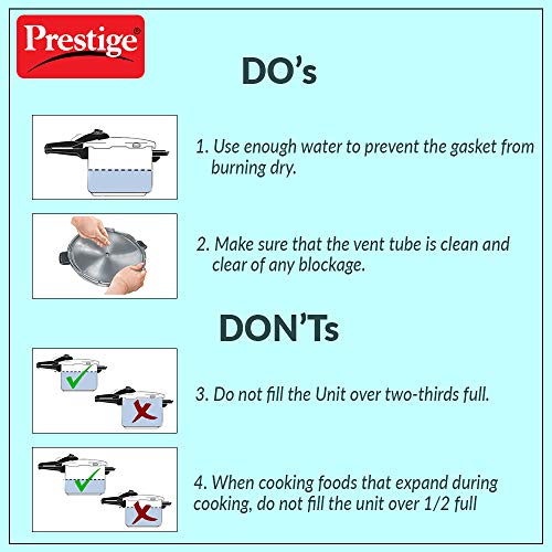 Prestige Popular 3 Litre Stainless Steel Pressure Cooker – Safe, Durable & Even Heat Cooking