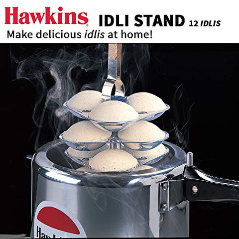 Hawkins Idli Stand for Pressure Cooker, 5-Liter, Small, Metallic