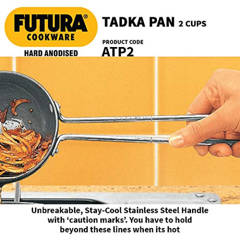 Futura Anodised Heating Pan, 4.72 IN, Black