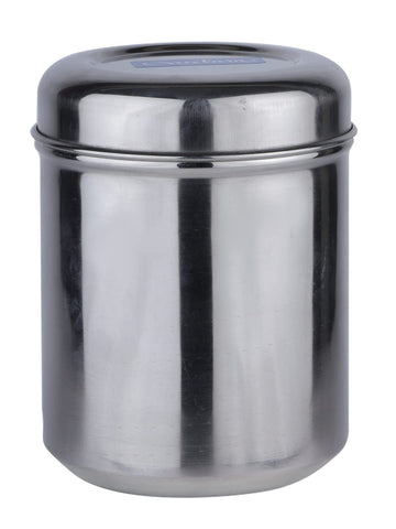 Stainless Steel Dabba , 1 Piece, Silver | S.S Ubha Dabba Nutan Cover 11" Dabba