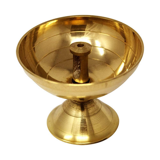 Golden Brass Extra Deep Akhand Jyoti Diya for Puja Big Size || NANDA DEEP PYALI 5 NO