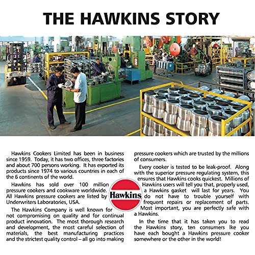 Hawkins Hevibase HAIH65 Pressure Cooker, 6.5 Liters, Silver