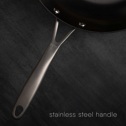 Stahl Cast Iron Blacksmith Plus Frypan, Gas and Induction Base, 7428, 2.4 L, 28 cm (Serves 6 People)