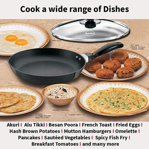 Hawkins Futura Non-Stick Frying Pan with Glass Lid, 22cm